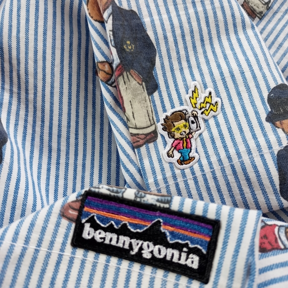 Custom Reworked Vintage Ralph Lauren Polo Bear Bennygonia Shorts POCKETS - Picture 4 of 6